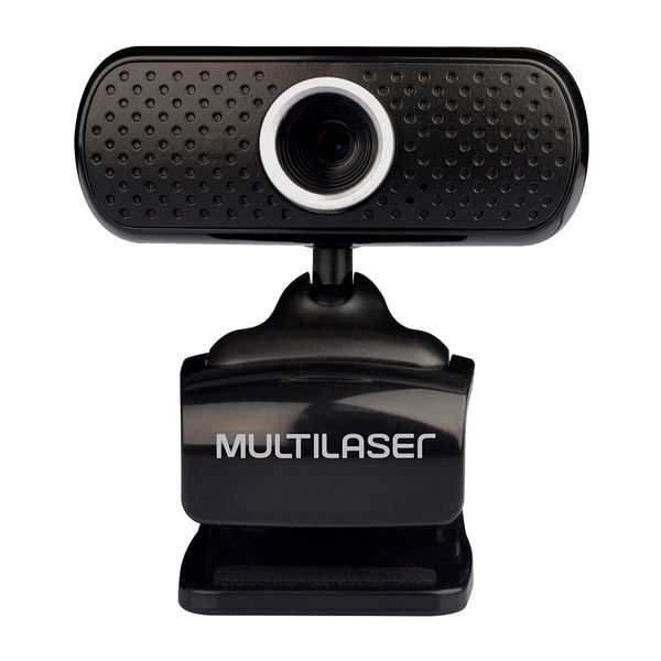Webcam Plug e Play 480p Microfone USB Preto Multilaser - WC051 WC051