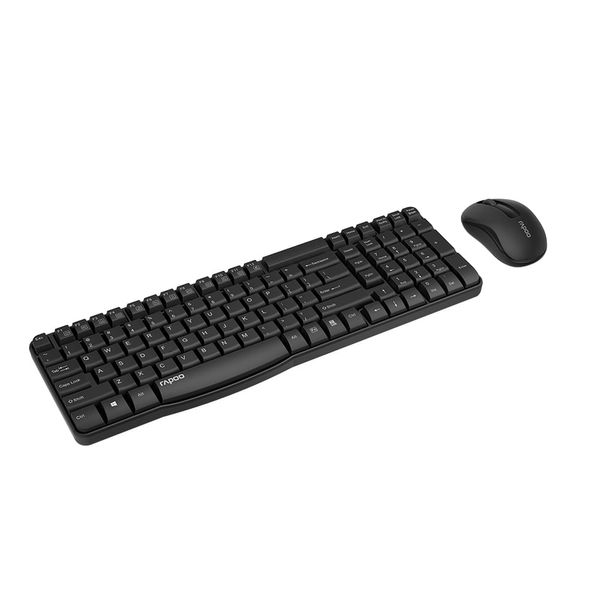 Combo Rapoo Teclado e Mouse Sem Fio 2.4 ghz Preto - X1800S - RA001 RA001