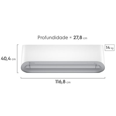 Ar-Condicionado Electrolux Split 23.000 BTUs Color Adapt Frio (UI24F/UE24F) 220V