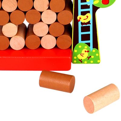 Jogo de Equilíbrio Jenga Galinha na Fazenda - Tooky Toy