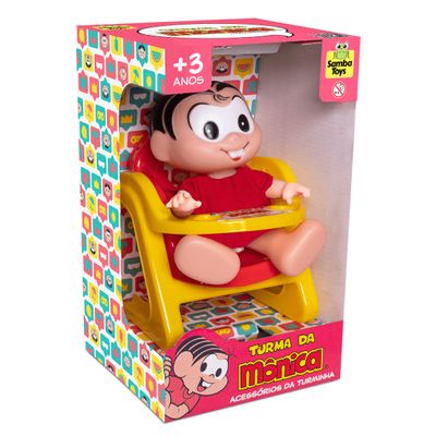 Boneca Mônica na Cadeira de papinha 1111 - Samba Toys