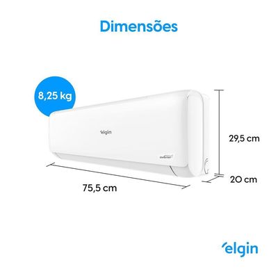 Ar Condicionado Elgin 12.000 BTUs Quente e Frio Eco Inverter II R32 220V
