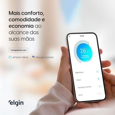 Ar Condicionado Elgin 18.000 Btus Quente E Frio Inverter R32 220V Wi-fi 1 Unidade