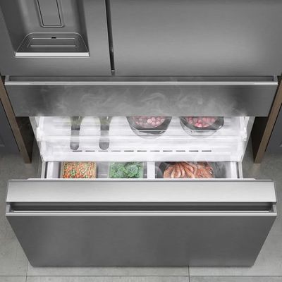 Geladeira Electrolux Frost Free Inverter 540L FlexiSpace Conectada Wi-fi 3 Portas Cor Inox (DM91X) 220V