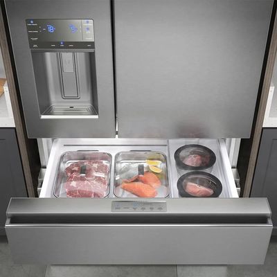 Geladeira Electrolux Frost Free Inverter 540L FlexiSpace Conectada Wi-fi 3 Portas Cor Inox (DM91X) 220V