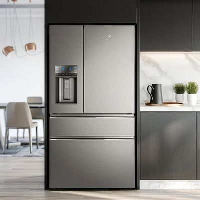 Geladeira Electrolux Frost Free Inverter 540L FlexiSpace Conectada Wi-fi 3 Portas Cor Inox (DM91X) 220V