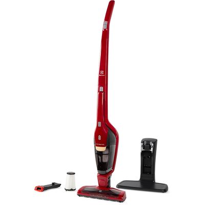 Aspirador de Pó Vertical Sem Fio Electrolux Ergorapido 2 em 1 Luz LED até 30 min Vermelho (ERG23N) Bivolt