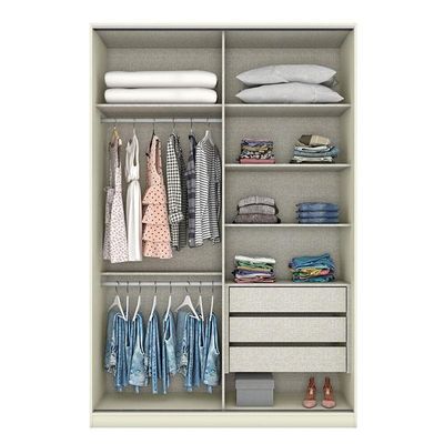 Guarda Roupa Solteiro Ambiente New Predileto Areia Hp - Henn