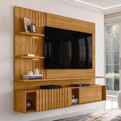Estante Home Theater Suspenso Atena Cumaru - Madetec