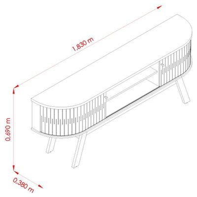 Rack Bancada Valência Cumaru Opala - Madetec