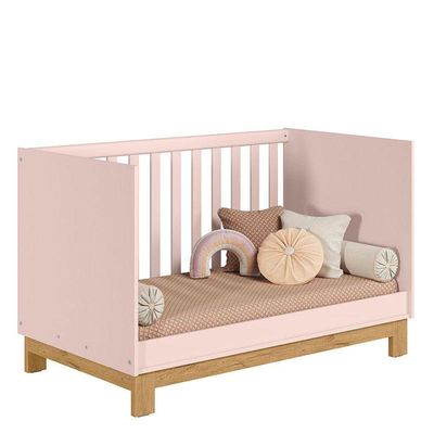 Berço Americano Mini Cama Q Encanto Slim Rosa Acetinado - Qmovi