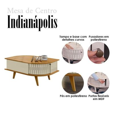 Mesa De Centro Indianápolis Cumaru Opala - Madetec