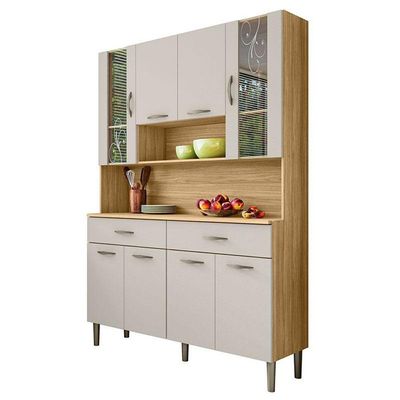 Kit Cozinha Golden 8 Portas Freijó Soft - Kits Paraná