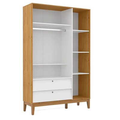 Guarda Roupa Infantil 3 Portas Unique Freijó Branco Soft Eco Wood - Matic
