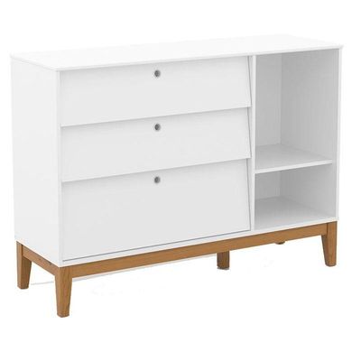 Cômoda Sapateira Unique Branco Soft Eco Wood - Matic