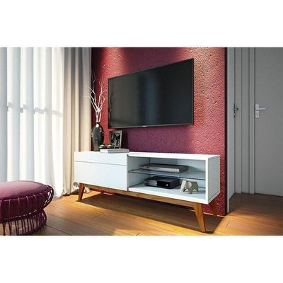 Rack Bancada Classic 1 Gaveta 1.4 Branco Acetinado - Imcal