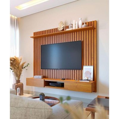 Painel Para Tv Home Suspenso Ripado Loft 1.8 Nature - Imcal