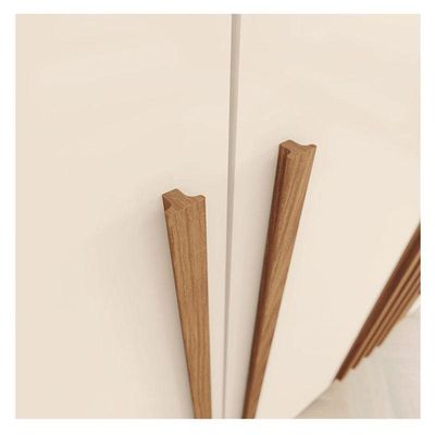 Guarda Roupa Casal Norton 6 Portas Nature Off White - Henn