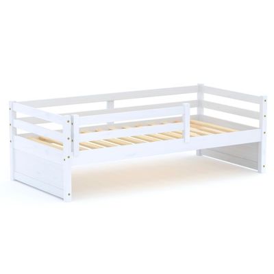 Cama Solteiro Eco  Madeira Maciça Branco