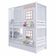 Treliche Casinha 2 Janelas Cortina Madeira Branco-Rosa