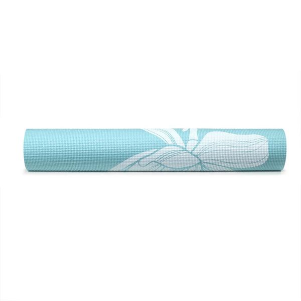 Tapete De Yoga Premium Com Estampa Flores Azul Atrio - ES218 ES218