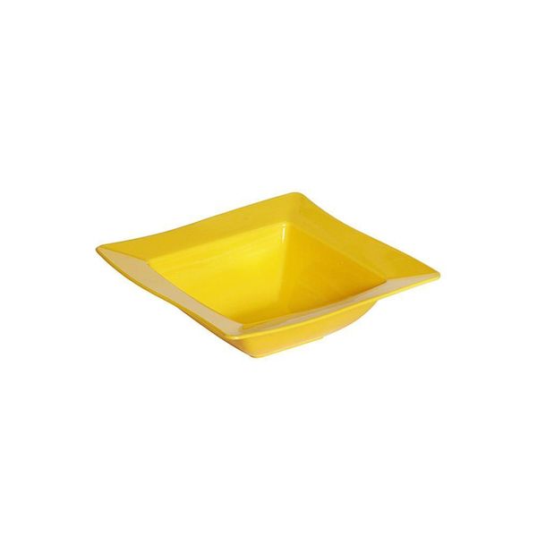 Saladeira Moove Quadrada 800ml Amarela Em Polipropileno Linha Tropical Vem