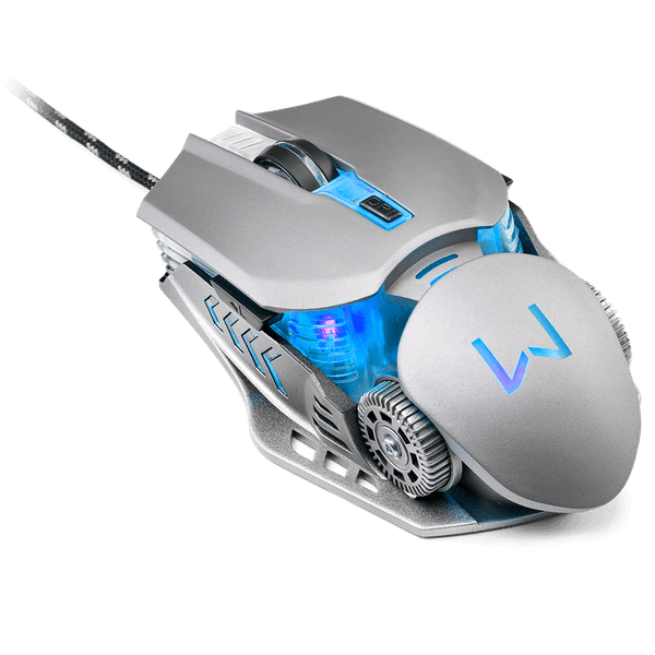 Mouse Gamer Warrior Keon 3200DPI 6 Botões Ambidestro Grafite - MO268 MO268