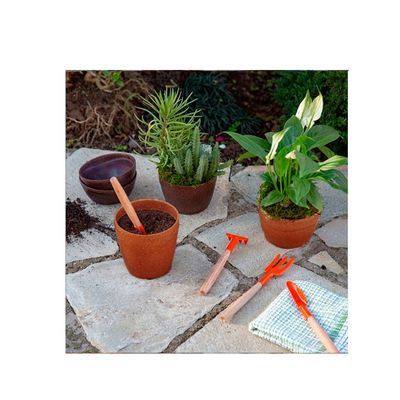 Mini Vaso Marrom Terracota Cachepot Suculenta Cacto ECO P 1un