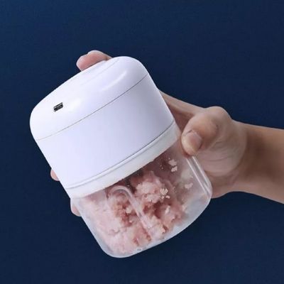 Processador de Alimentos Recarregável Usb Bateria Mini Moedor Elétrico