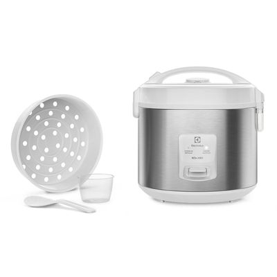 Panela de Arroz Elétrica Electrolux por Rita Lobo 3,5L Branca Efficient Visor Glass (ERC31) 127V