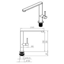MISTURADOR MONOCOMANDO DE BACCO GREY 24-26 20.04.20020