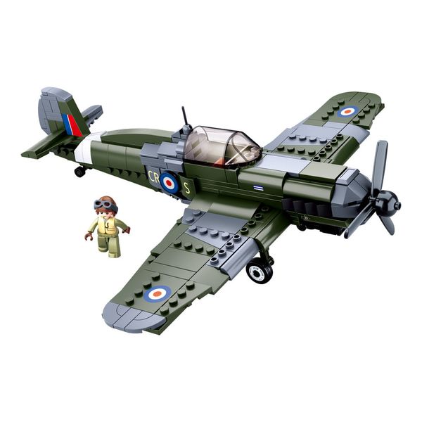 Blocos de Montar Cubic WWII Avião de Combate 290 Peças - Multikids - BR1486 BR1486