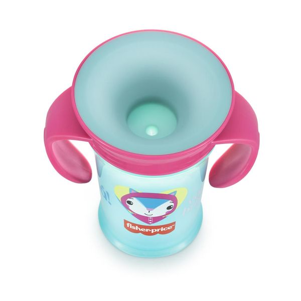 Copo de Treinamento 360 First Moments Rosa Candy 210 ml 6+M Fisher Price - BB1021 BB1021