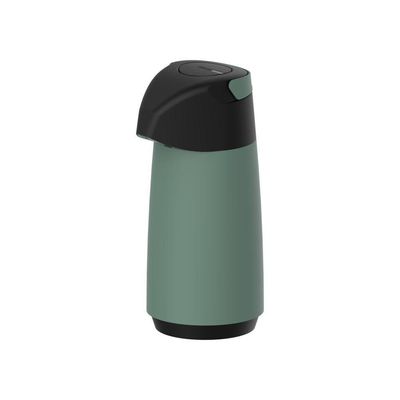 Garrafa Térmica Tramontina Exata Em Plástico Verde Com Ampola De Vidro 1 L