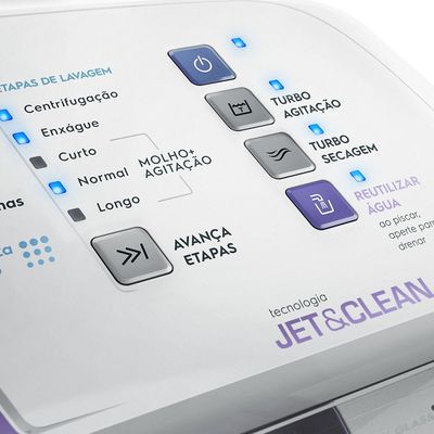 Máquina de Lavar Electrolux 10,5kg Branca Turbo Economia com Jet&Clean e Filtro Fiapos (LAC11) 220V