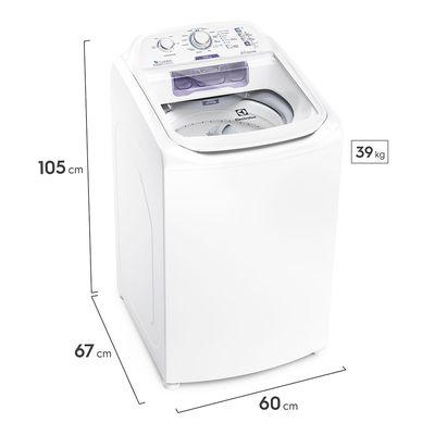 Máquina de Lavar Electrolux 10,5kg Branca Turbo Economia com Jet&Clean e Filtro Fiapos (LAC11) 220V