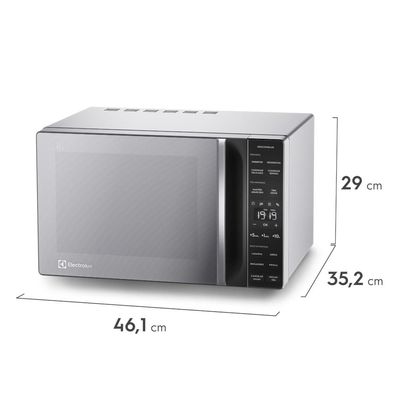 Micro-ondas Electrolux 23L cor Inox Efficient com Descongelamento Assistido (ME23S) 220V
