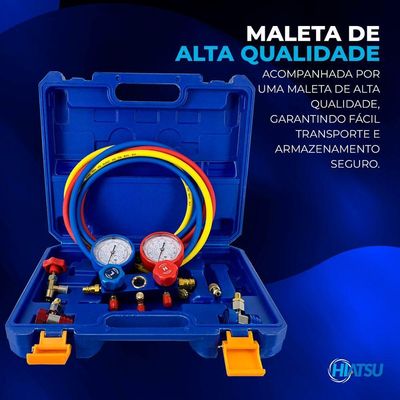 Manifold Analógico Gás R32, R134, R404, R410 – Hiatsu Produto Premium Exclusivo único