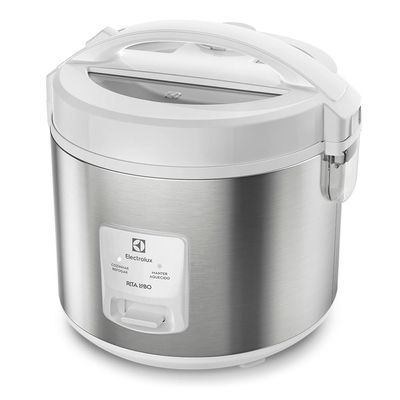Panela de Arroz Elétrica Electrolux por Rita Lobo 3,5L Branca Efficient Visor Glass (ERC31) 220V