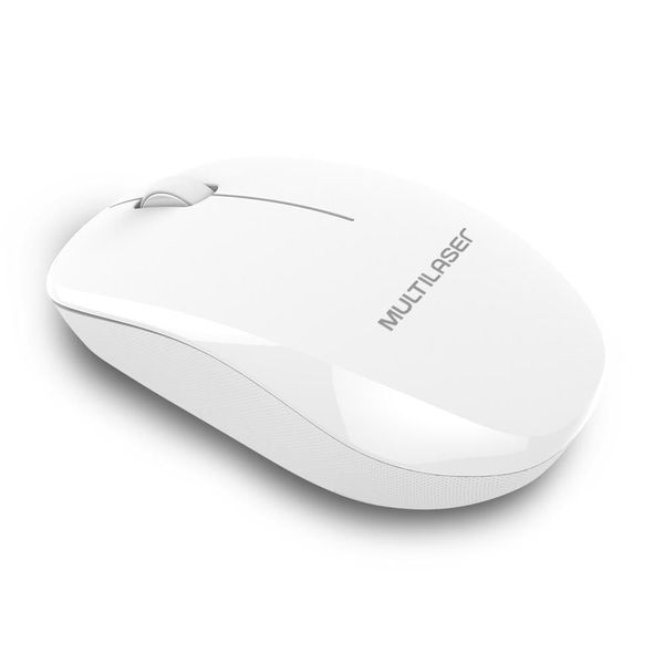 Mouse Sem Fio 2.4 ghz 1200 dpi Branco Usb Power Save Com Pilha Inclusa - MO310 MO310