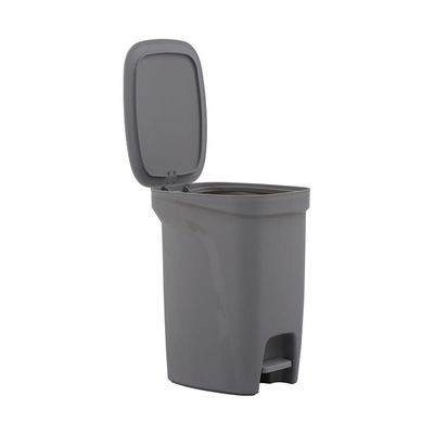 Lixeira Tramontina Compact 10l Cinza Haste Aço Galvanizado