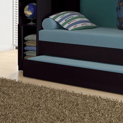 Beliche Cama Aux C/ 3 Colchões Ditália Treliche Cm-15 Preto
