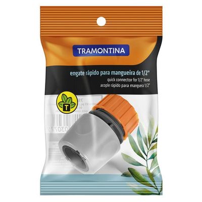 Kit 2 Engate Rapido Tramontina Plastico Mangueiras 1/2"