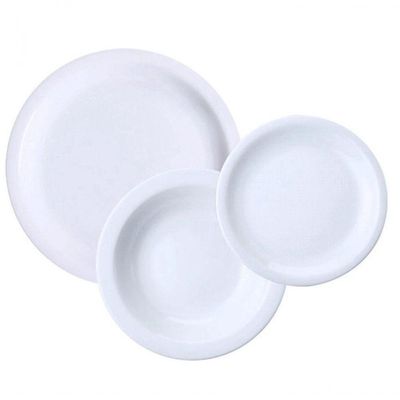 Kit Com 6 Pratos De Sobremesa Porcelana Iguaçu - Germer