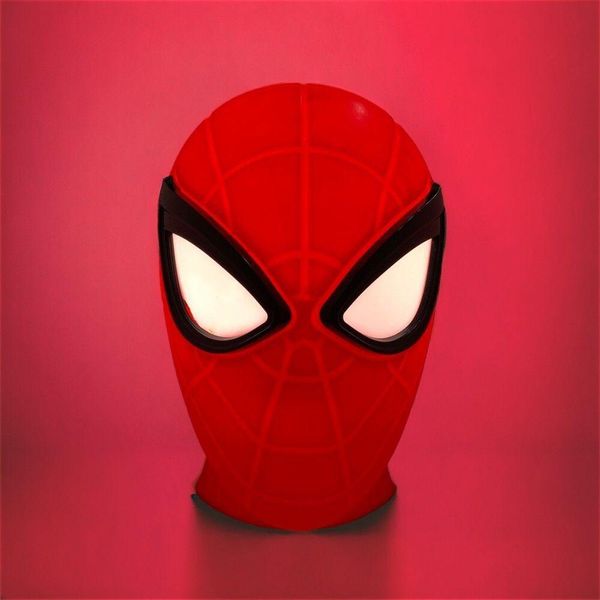 Luminária De Mesa 3d Spider Man Head Marvel