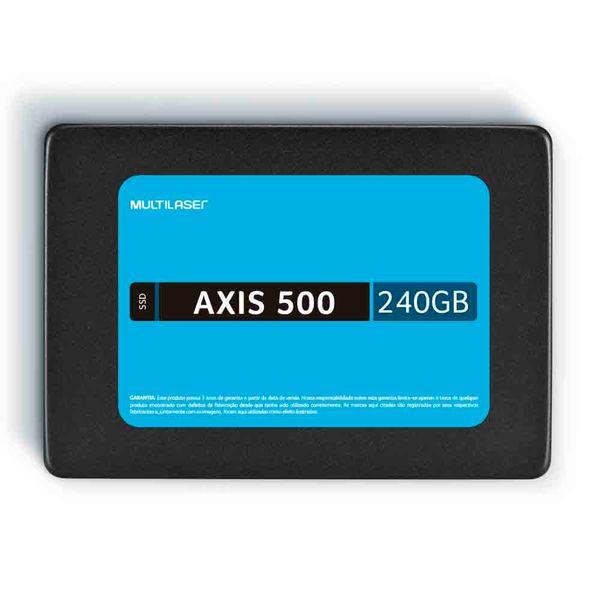 Ssd Multilaser 2,5 Pol. 240Gb Axis 500 - Gravação 500 Mb/S - SS200 SS200 Ssd Multilaser 2,5 Pol. 240Gb Axis 500 - Gravação 500 Mb/S - SS200 SS200