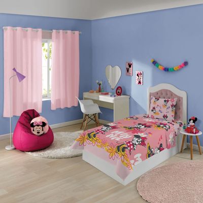 Jogo de Cama Solteiro 2 Peças Poliéster Minnie Lepper