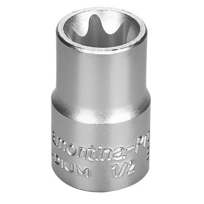 Soquete Trafix Femea em Aço Cromo Vanadio E18 - Encaixe 1/2"