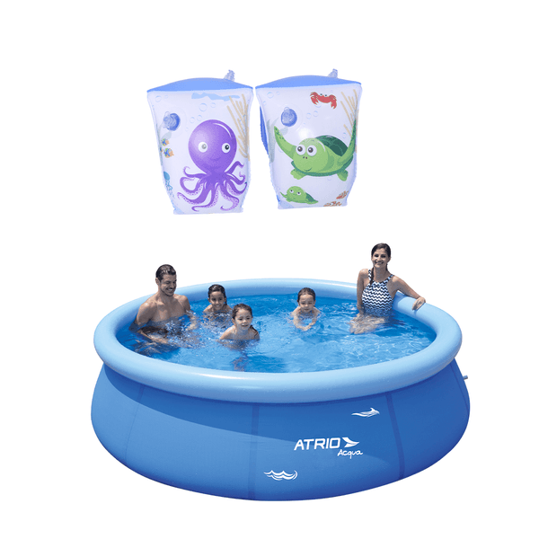 Combo Verão - Piscina Inflável Circular 4500L e Boia de Braço Infantil Aventura Pirata Atrio - ES2977K ES2977K