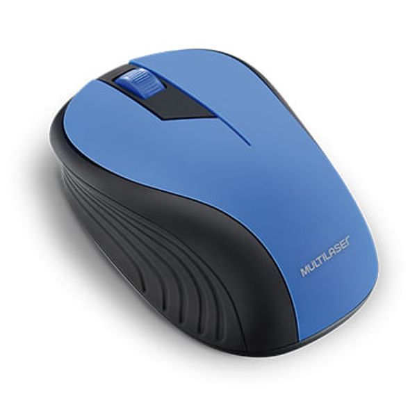 Mouse Sem Fio 2.4 Ghz 1200 Dpi 3 Botões Usb Azul - MO215 MO215